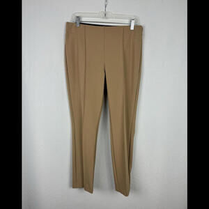 Lafayette 148 New York Gramercy Ankle Trouser Pants Tan Size 8 US